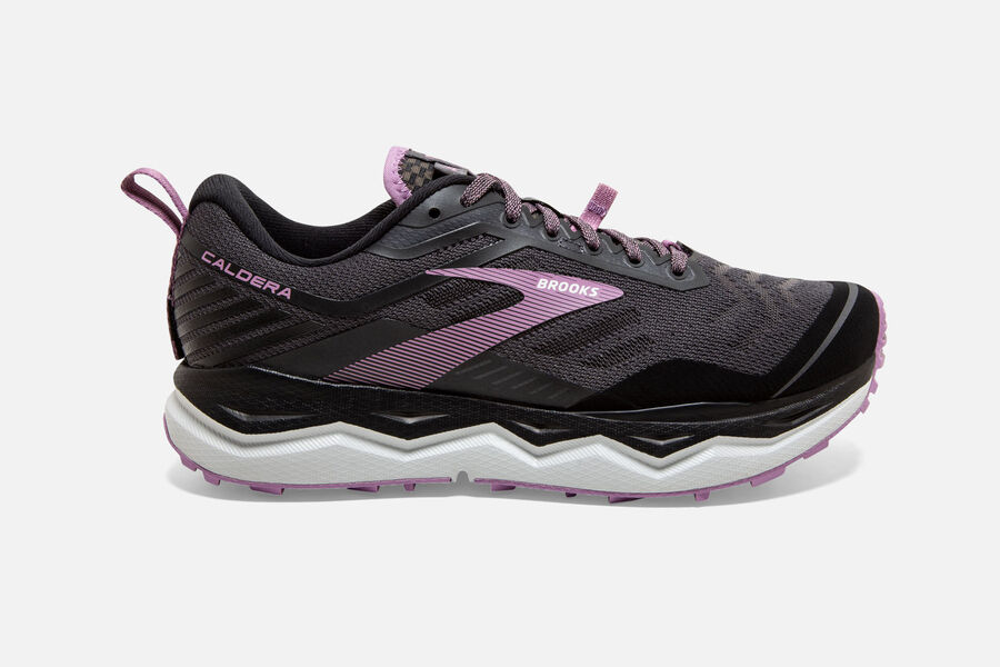 Brooks Caldera 4 Womens Australia - Trail Running Shoes - Black/Grey (025-BZQXR)